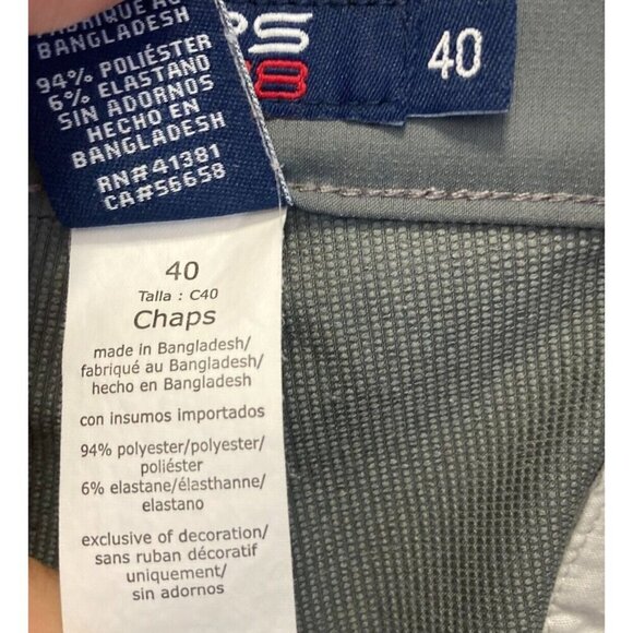 Chaps Ralph Lauren 78 Golf Cargo Shorts Mens Size 40 Gray Pockets Sport Flat - Picture 5 of 14
